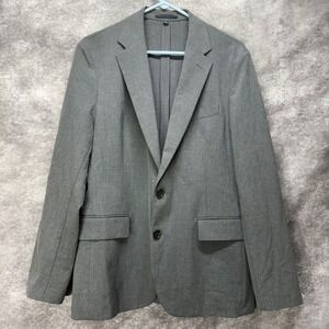J.Crew Thompson Mens 40S Gray Blazer Jacket Unstructured Unlined Two Button